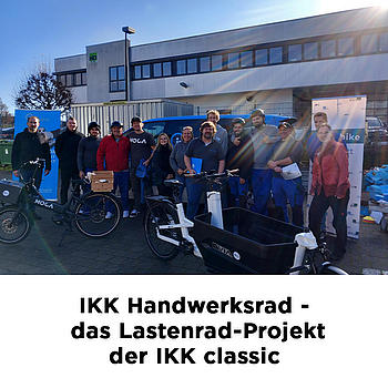 IKK Handwerksrad - das Lastenrad-Projekt der IKK classic